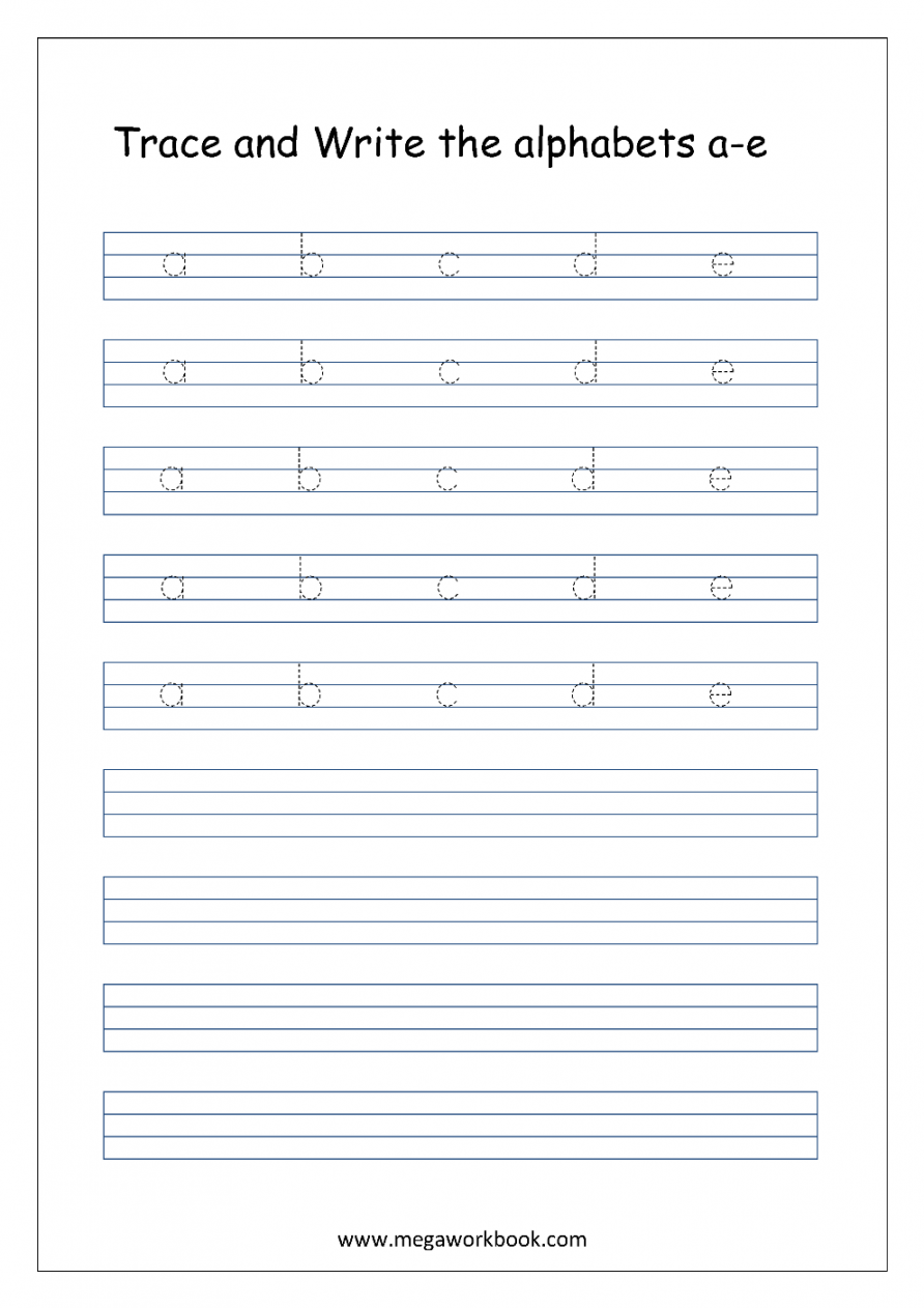 Kindergarten Alphabet Worksheets - Free Printable Alphabet