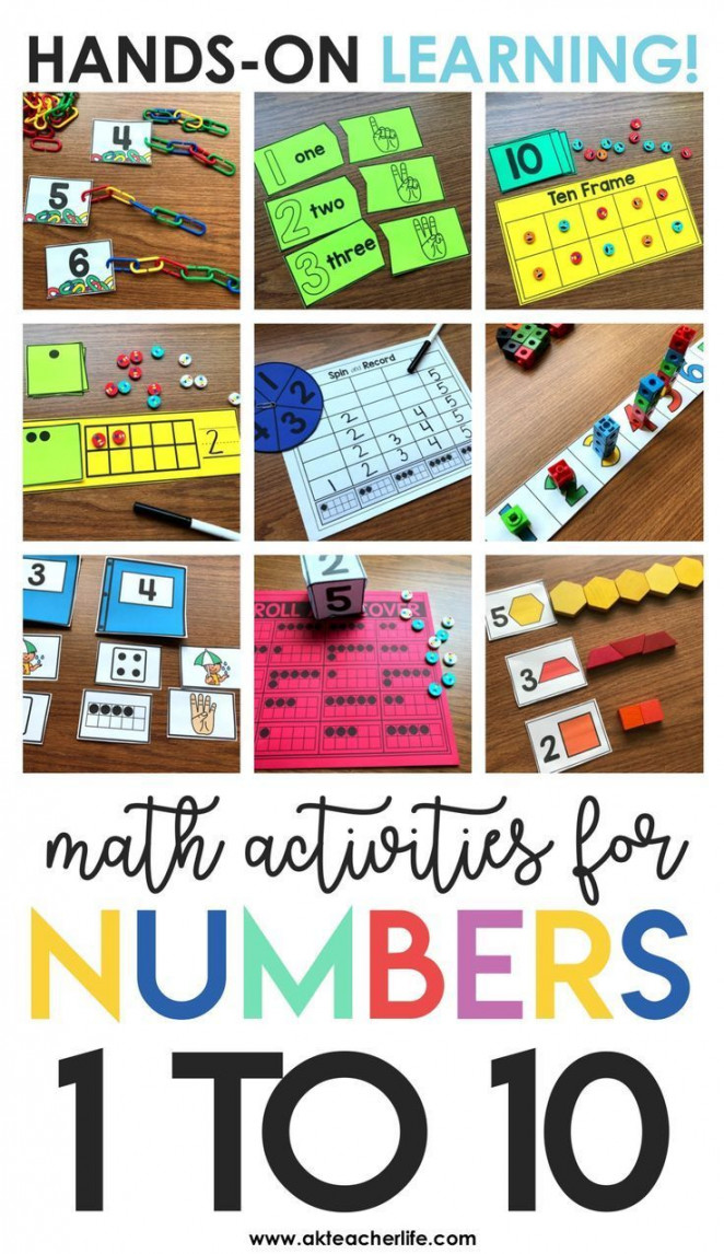 Kindergarten Math Centers and Worksheets  Math center activities