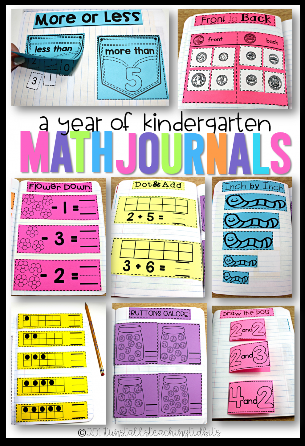 Kindergarten Math Journal Bundle  Math journals kindergarten