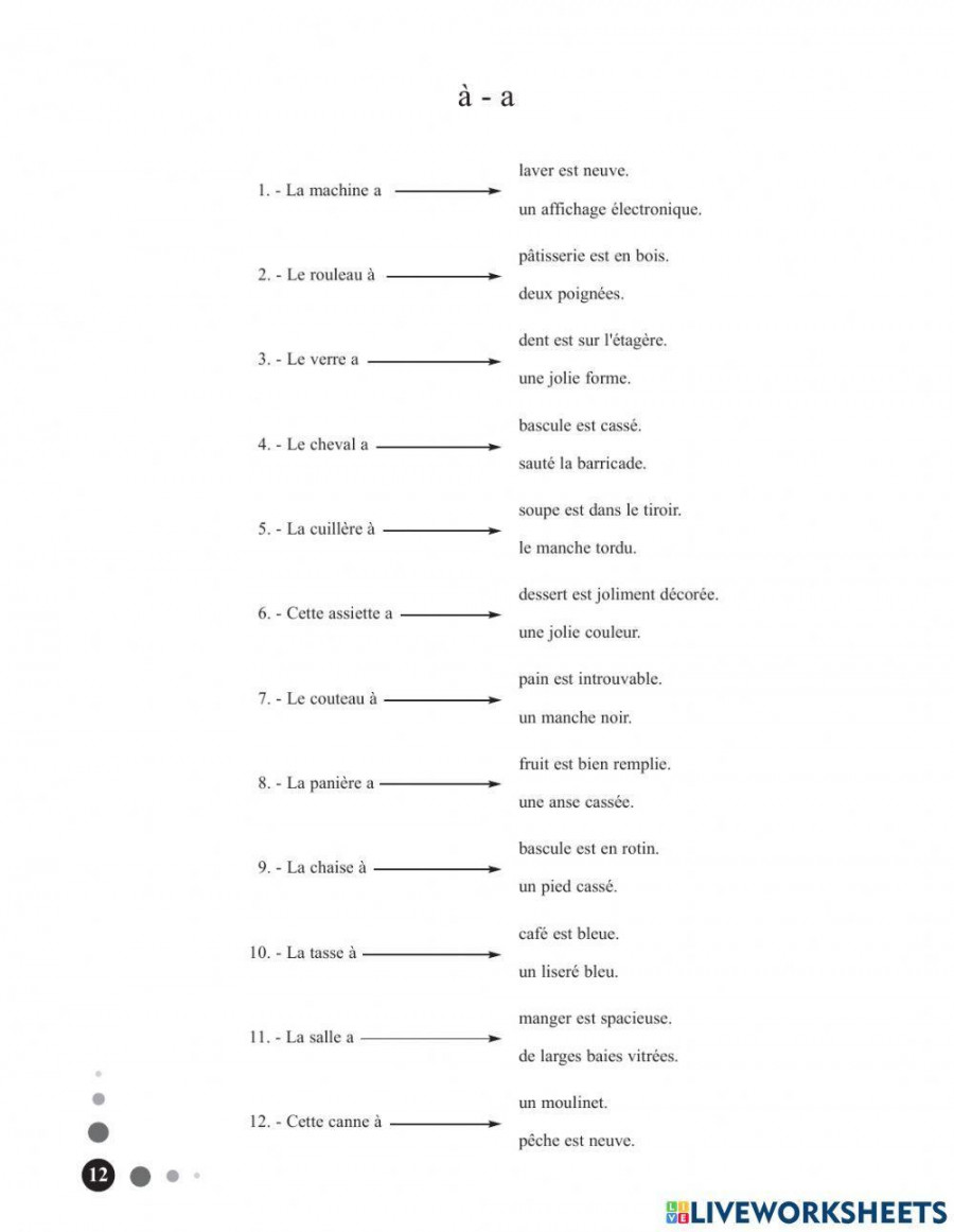 Les homophones grammaticaux worksheet  Live Worksheets