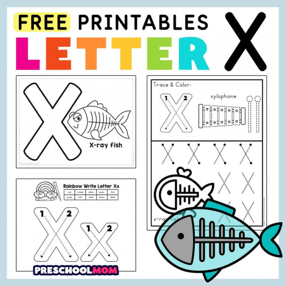 Letter X Preschool Printables - Preschool Mom