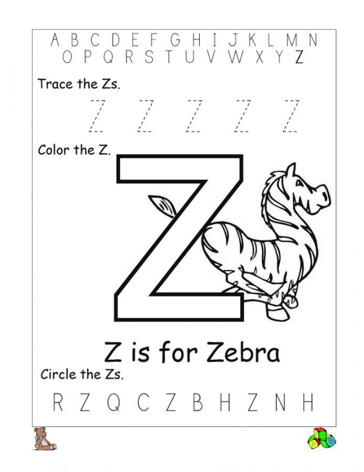 Letter Z Worksheets  Preschool letters, Preschool worksheets