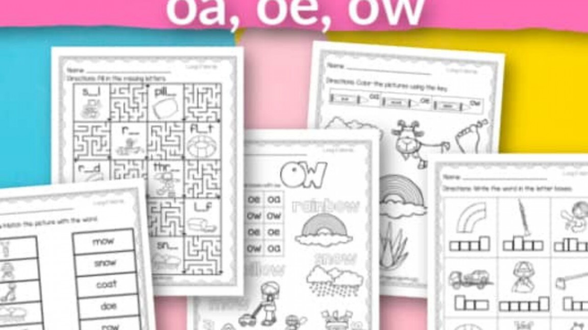 Long O Worksheets - Free Word Work