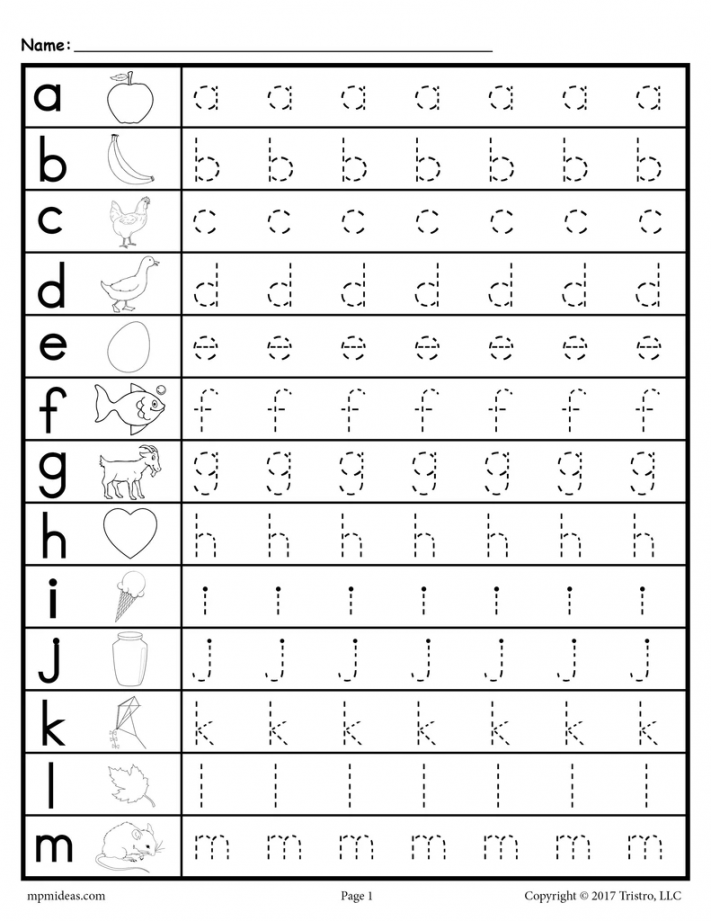 Lowercase Letter Tracing Worksheets!  Alphabet worksheets