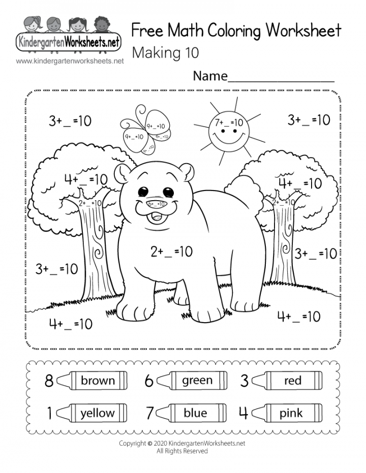 Making  Math Coloring Worksheet - Free Printable, Digital, & PDF