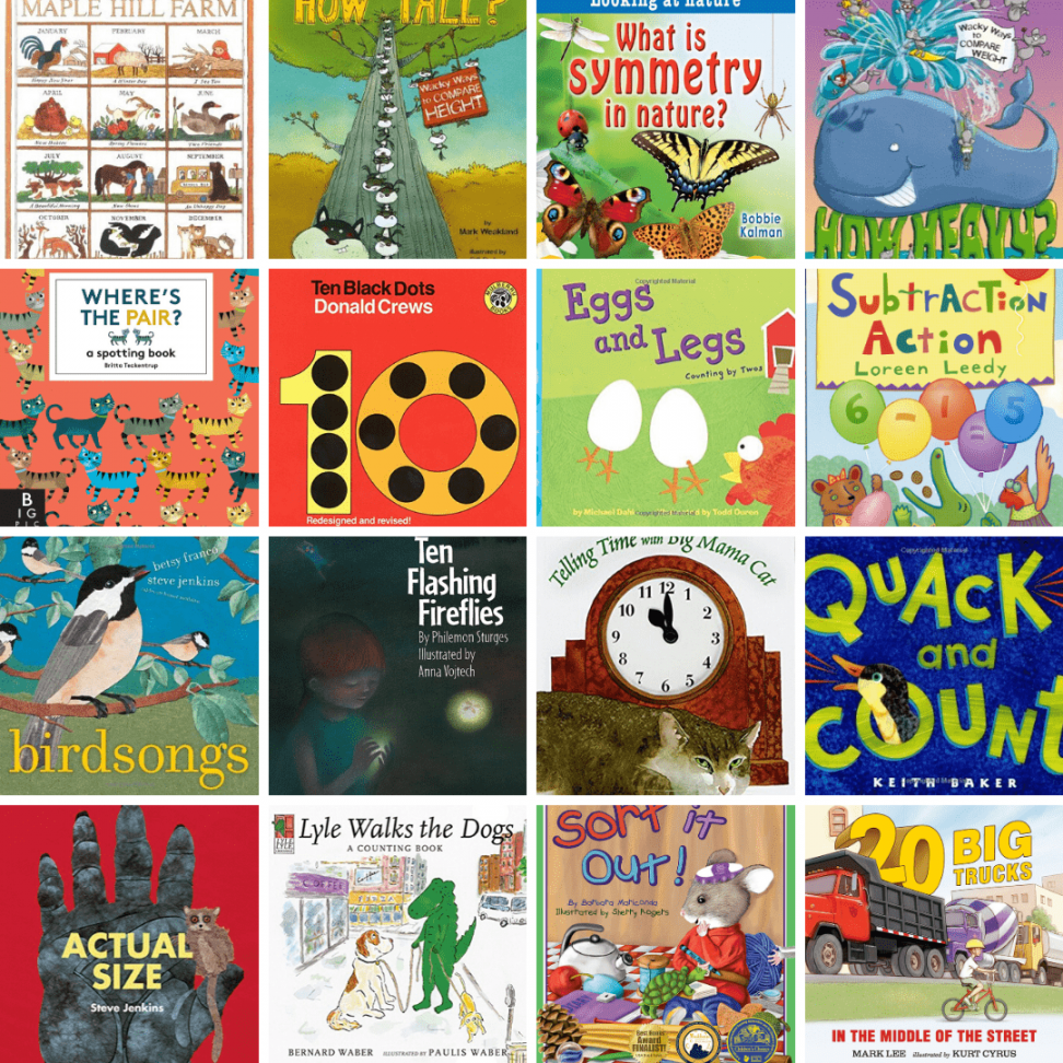 + Math Picture Books to Enjoy with your Kindergartner - Kate