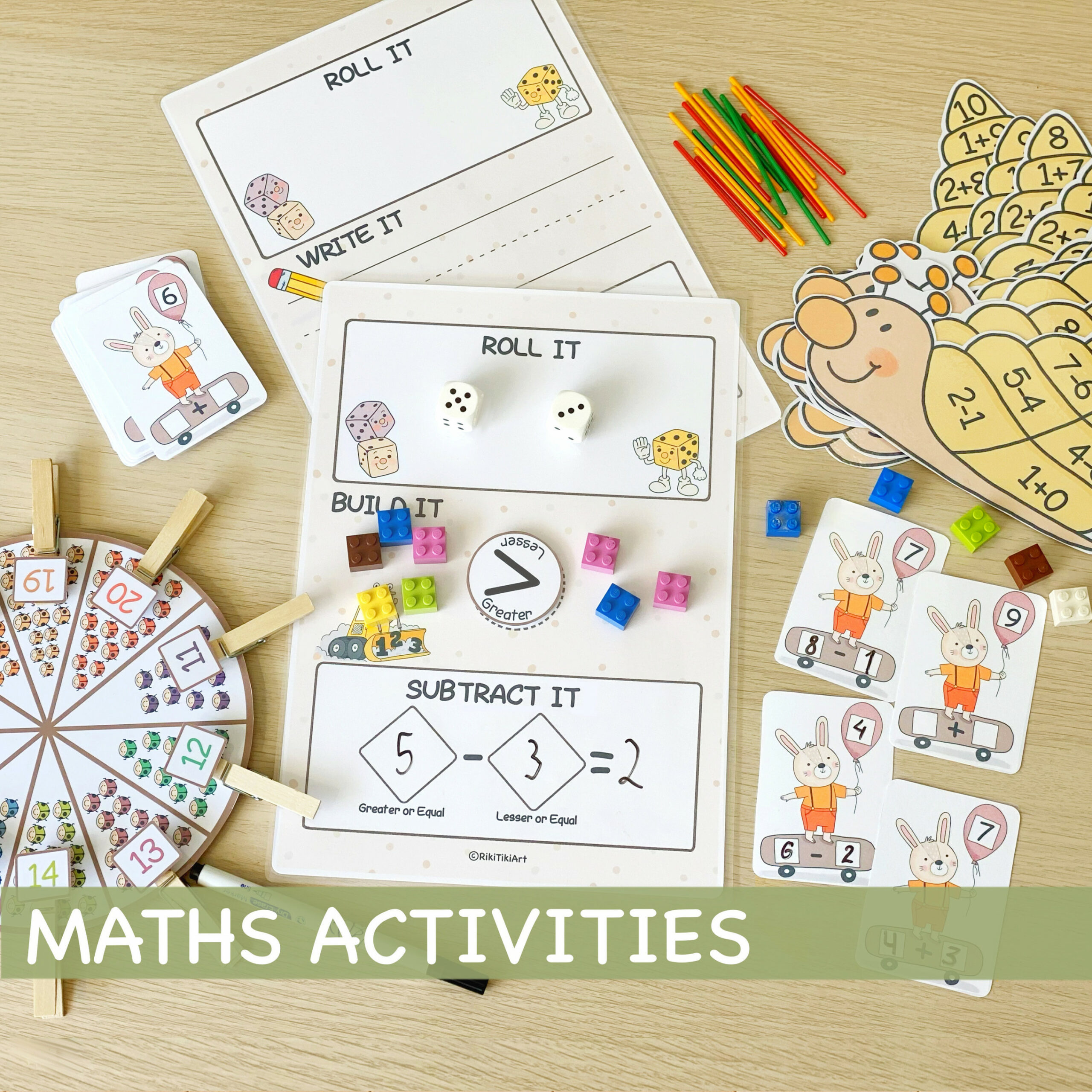 Math Printable Worksheets Preschool Curriculum Homeschool - Etsy