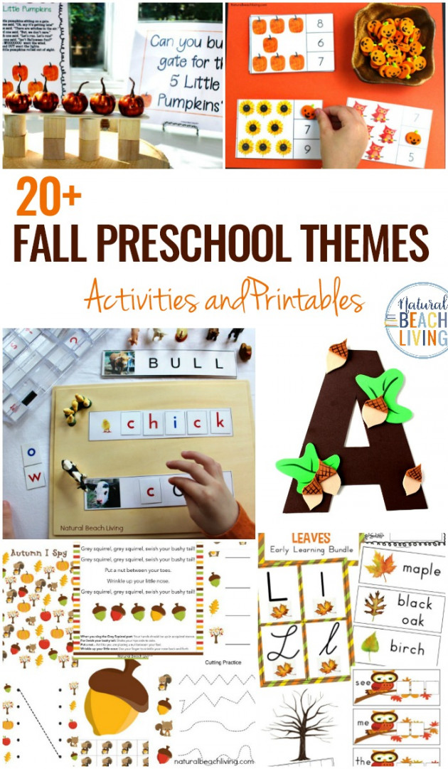 + October Preschool Themes with Lesson Plans and Activities