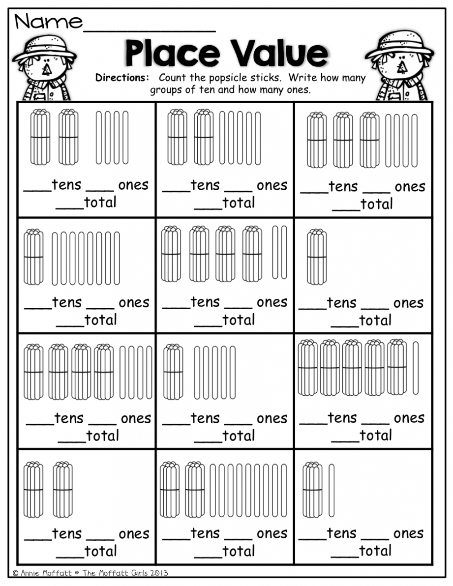 Place Value and TONS of other fun fall printables!  First grade