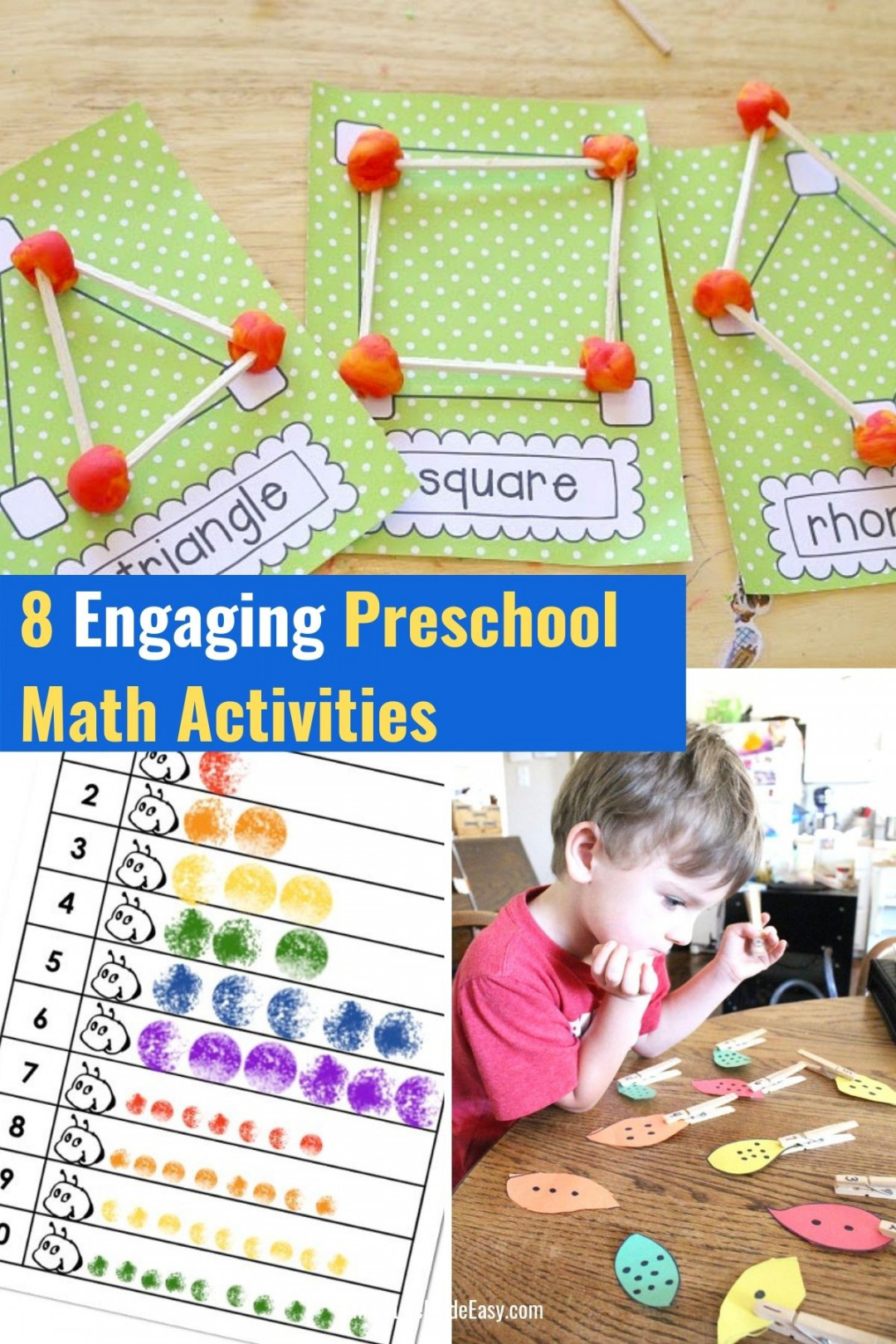 Preschool Math Activities - Mom Life Made Easy