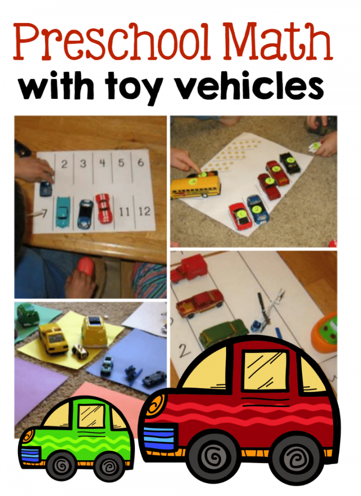 Preschool Math Ideas -- using toy vehicles! - The Measured Mom