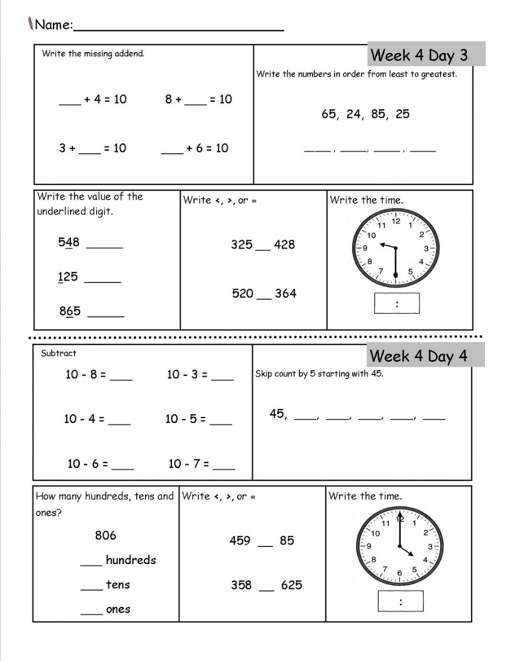 Printable Homeschool Worksheets  Activity Shelter