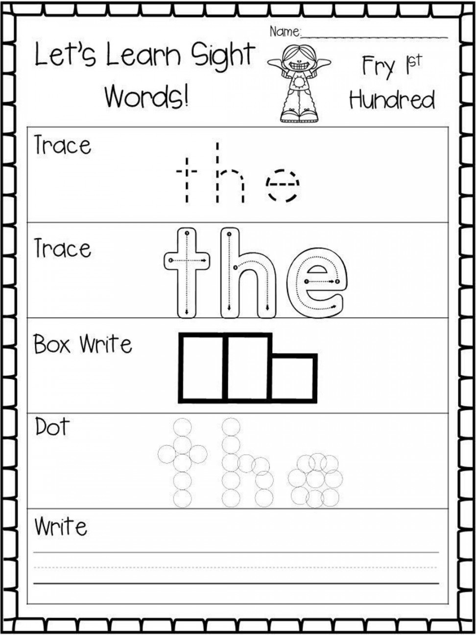 Printable Let