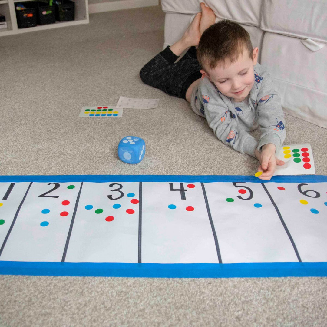 Roll and Dot Preschool Math Activity - Busy Toddler