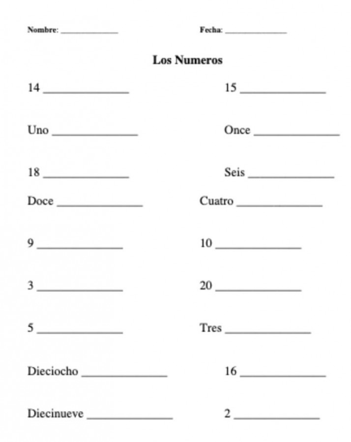 Spanish Worksheets Beginner Vocabulary Word Phrase  Made By Teachers