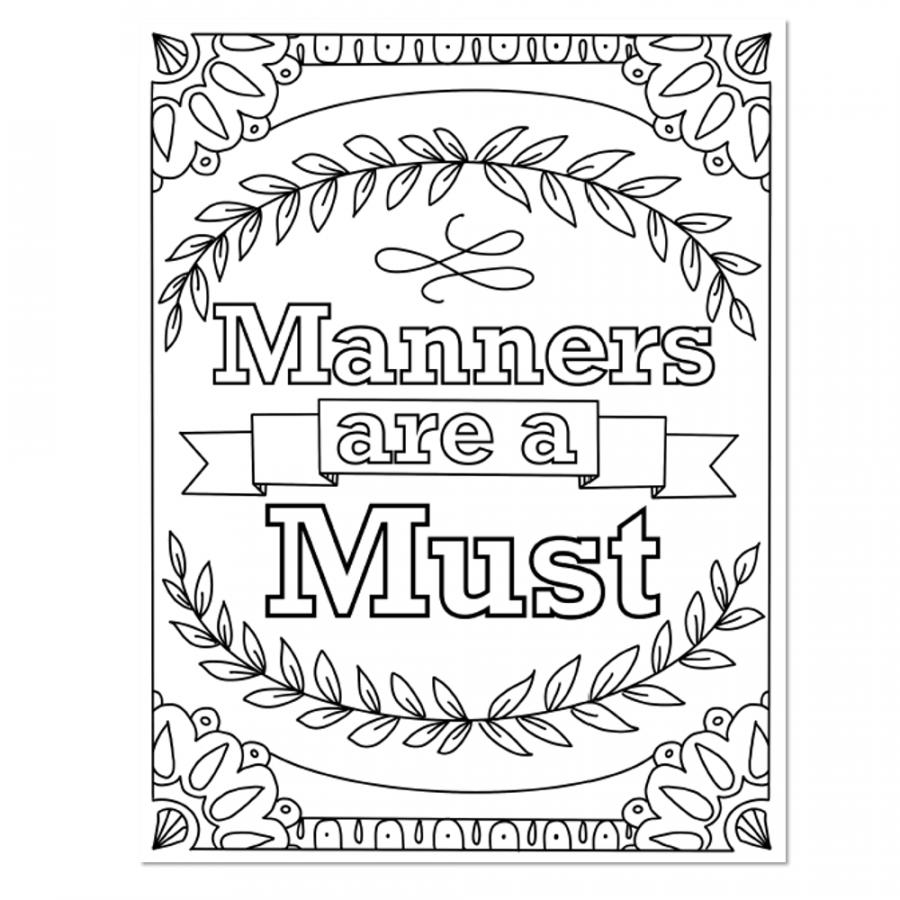 st and nd Grade - Social Emotional Learning - Manners Unit - Coloring  Pages