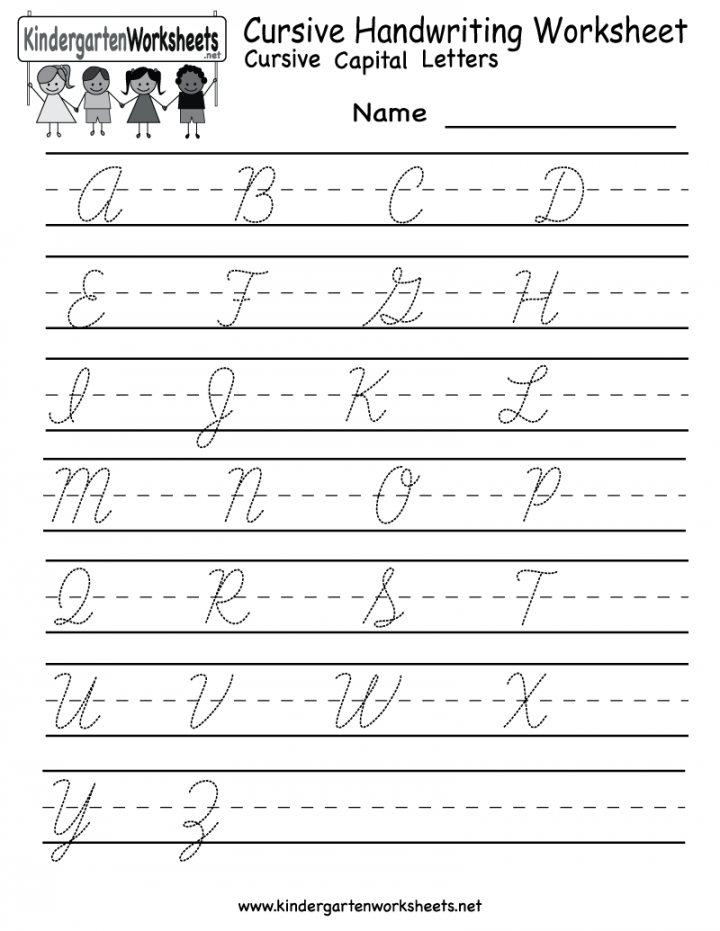 Uppercase Cursive Tracing Worksheet  Writing practice sheets