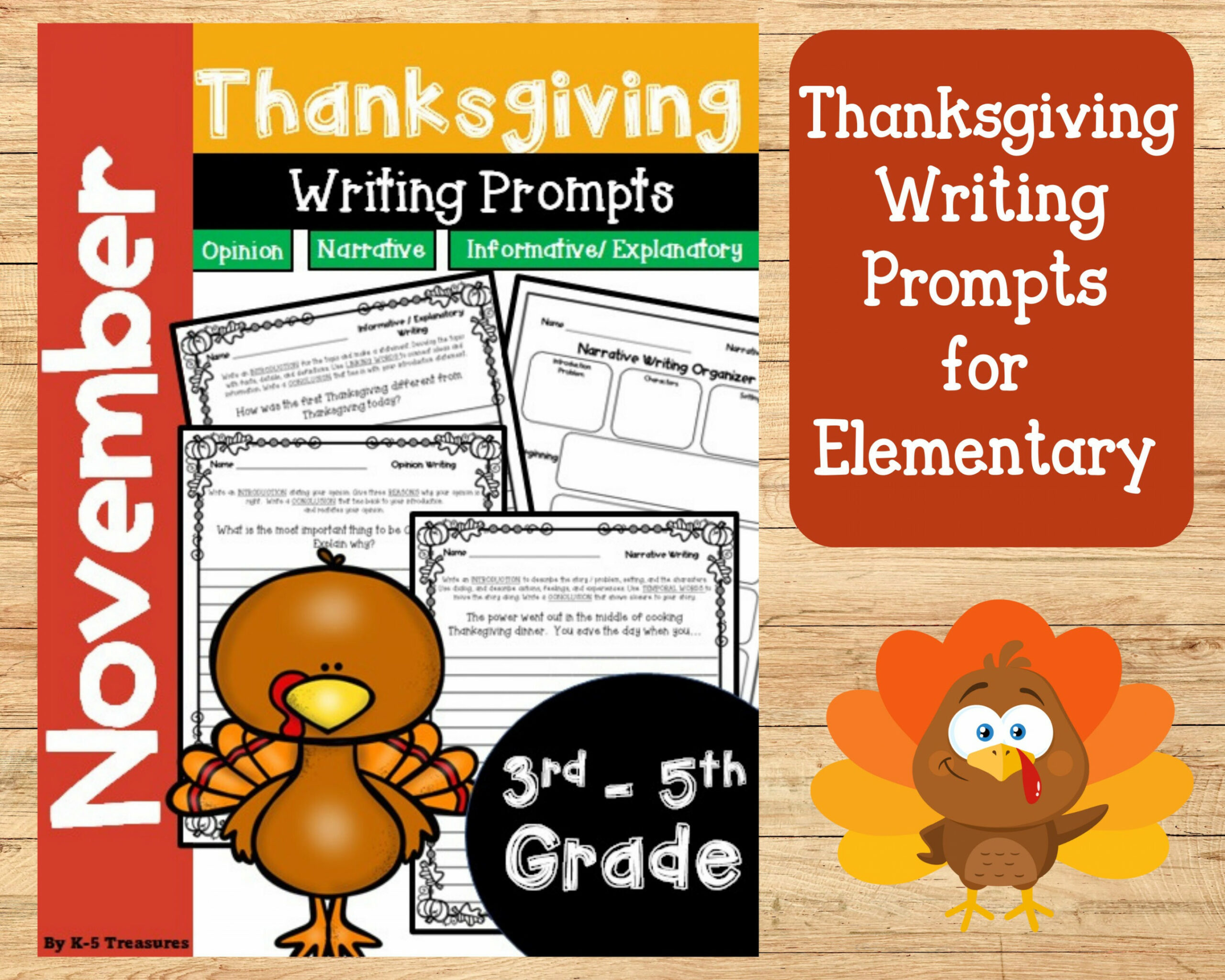 Writing Prompts Thanksgiving Printables Thanksgiving - Etsy