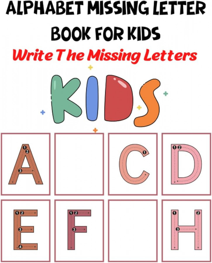 Alphabet Missing Letter Book for Kids: Write The Missing Letters, Alphabet  Missing Letter Practice Worksheet for kids .