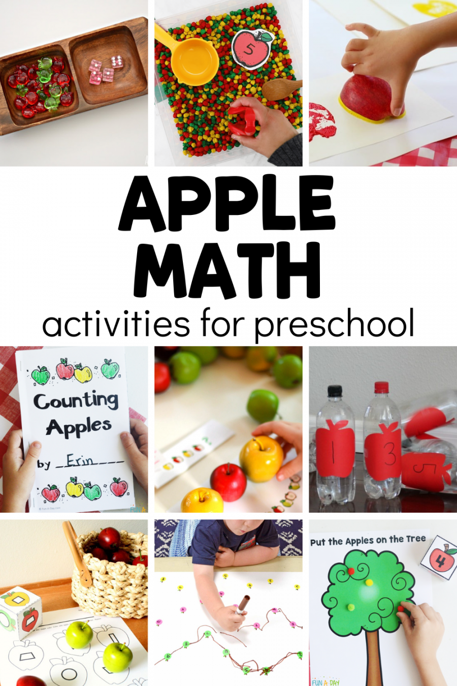 + Apple Math Activities for Preschool - Fun-A-Day!