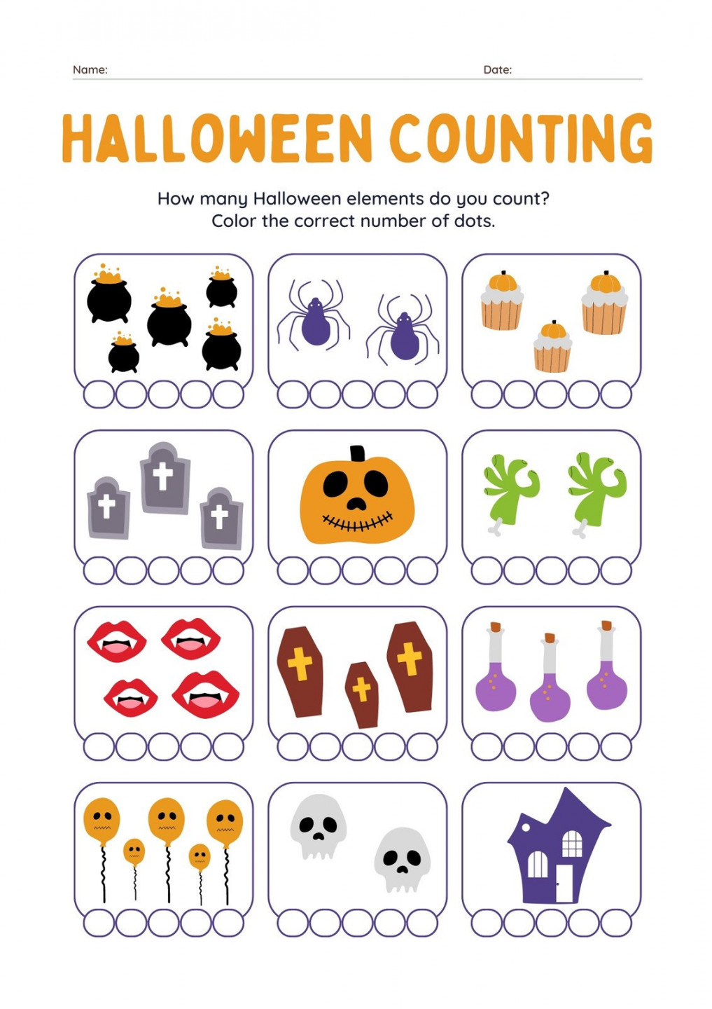 Customize + Halloween Worksheet Templates Online - Canva