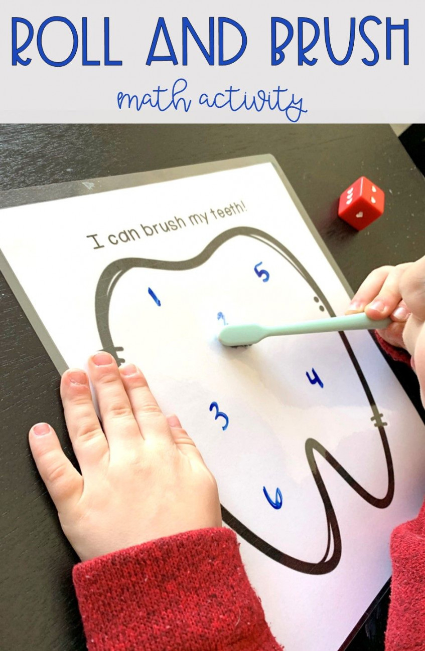 Dental Health Math Activity  Dental health preschool crafts