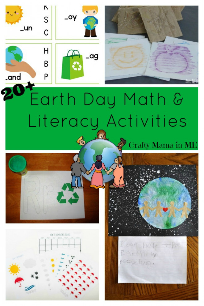 Earth Day Math and Literacy Activities for Kids {Free Printables