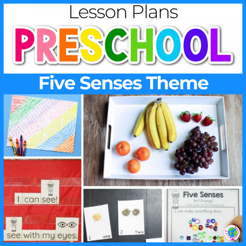 Easy Five Senses Lesson Plan for Preschool -