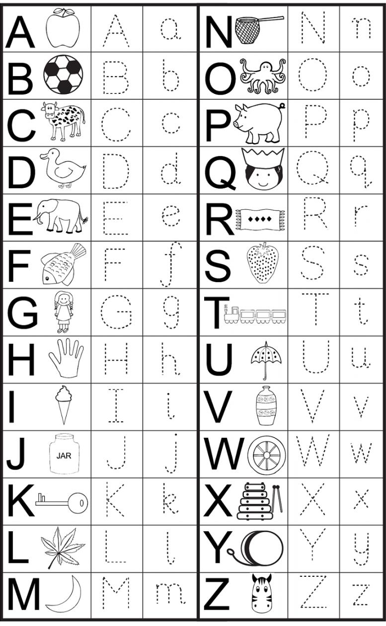 English Alphabet Worksheet for Kindergarten  Activity Shelter