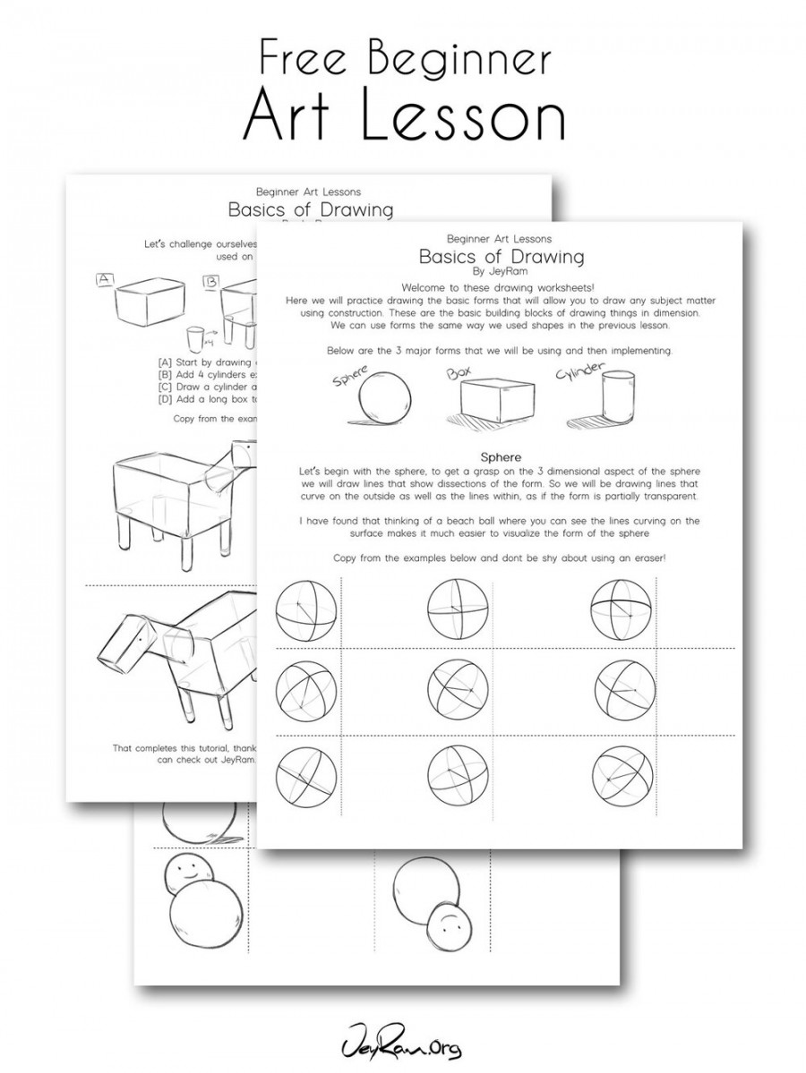 Free Beginner Art Lesson Forms by JeyRam