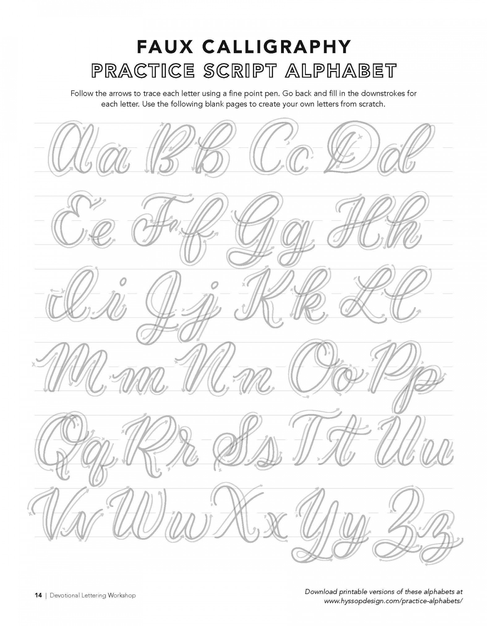 Free Calligraphy Alphabets — jacy corral  Faux calligraphy