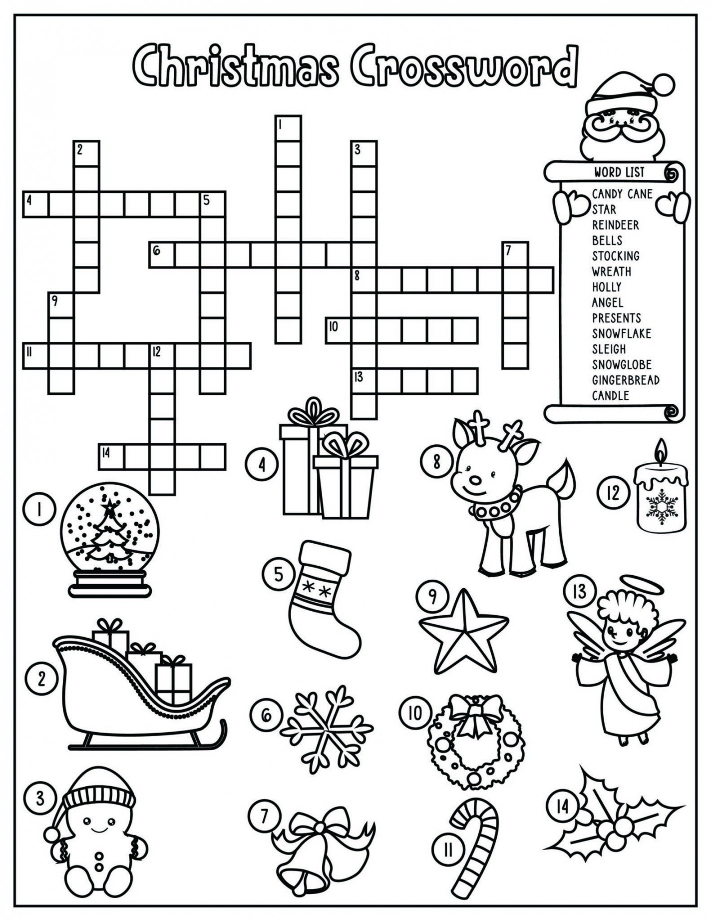 FREE Christmas Worksheets: Coloring Sheets, Word Search & More