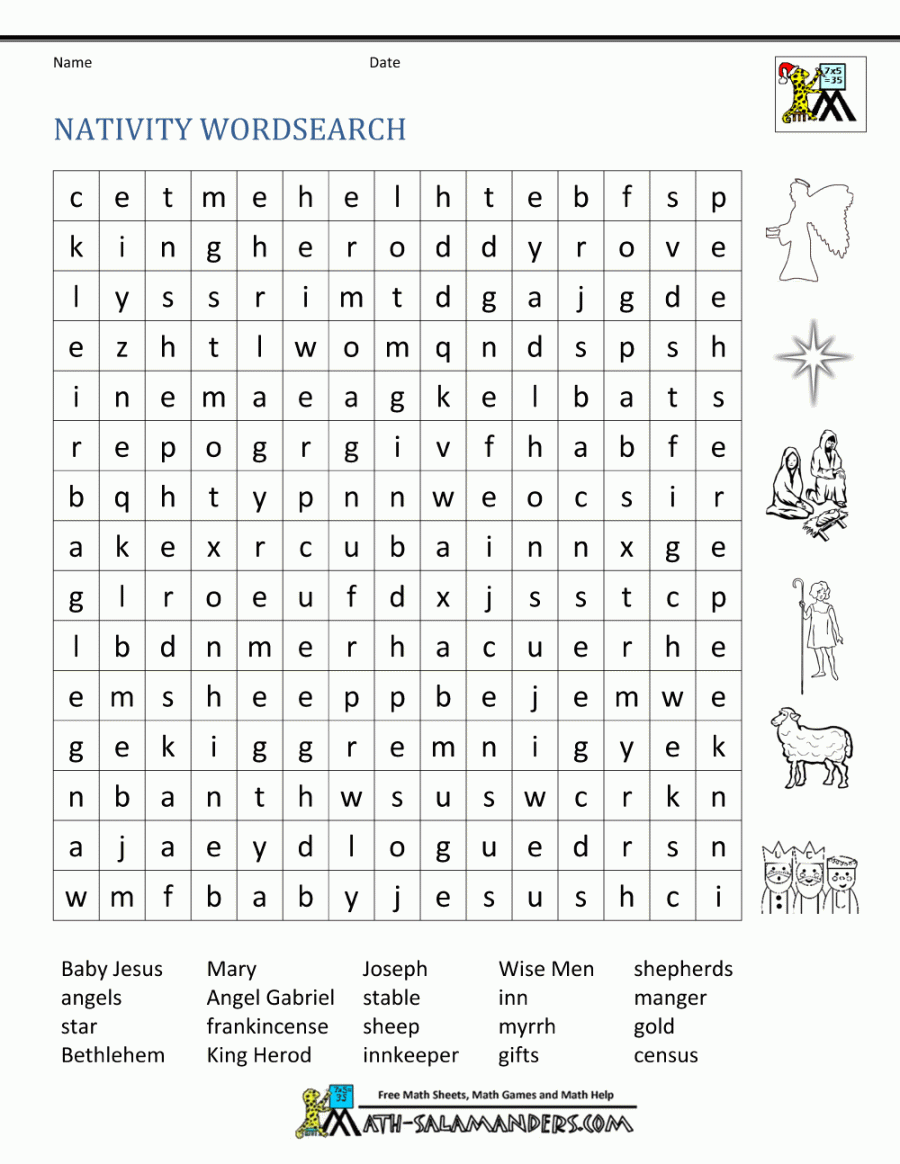 Free Christmas Worksheets for kids