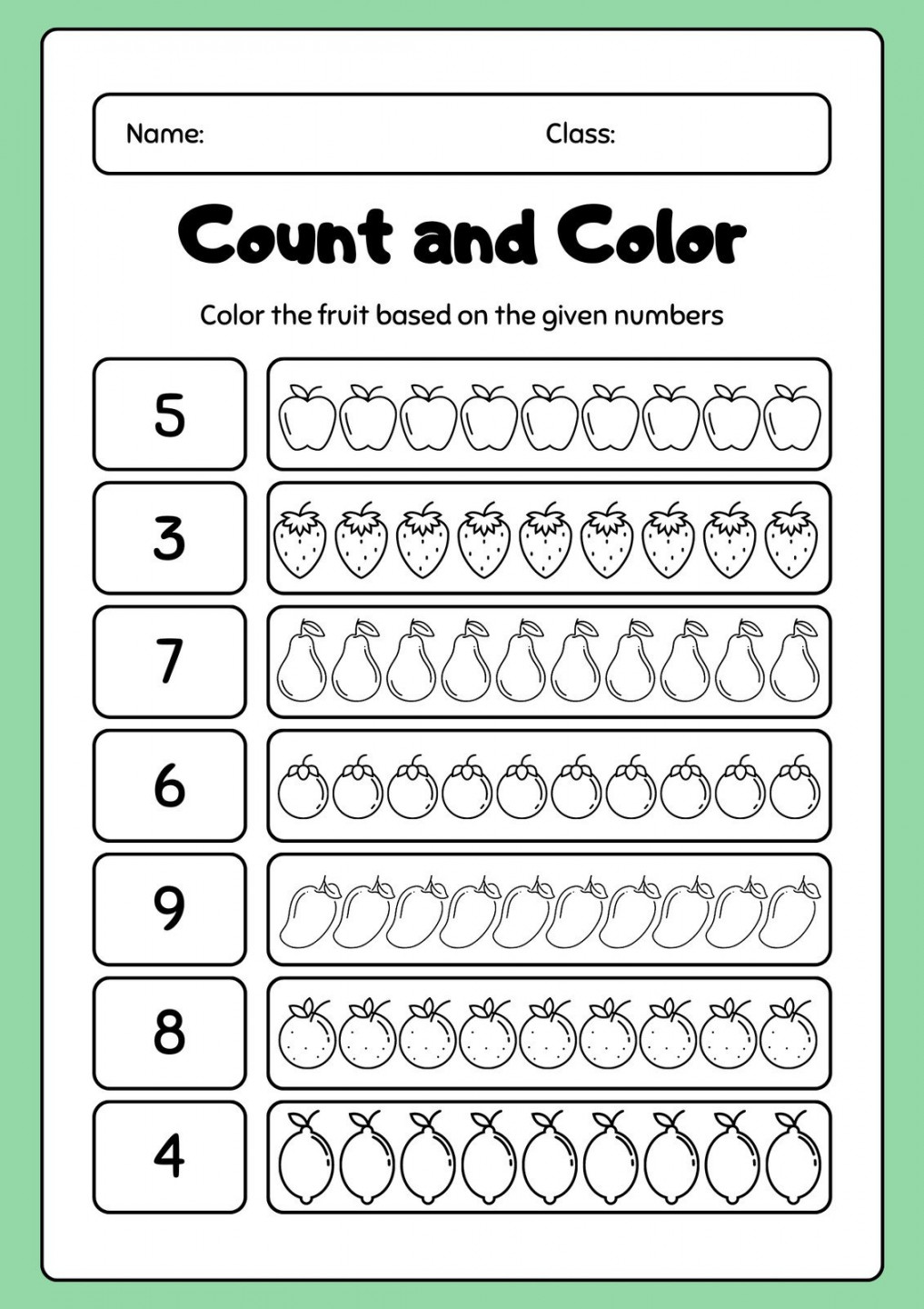 Free editable kindergarten worksheet templates  Canva