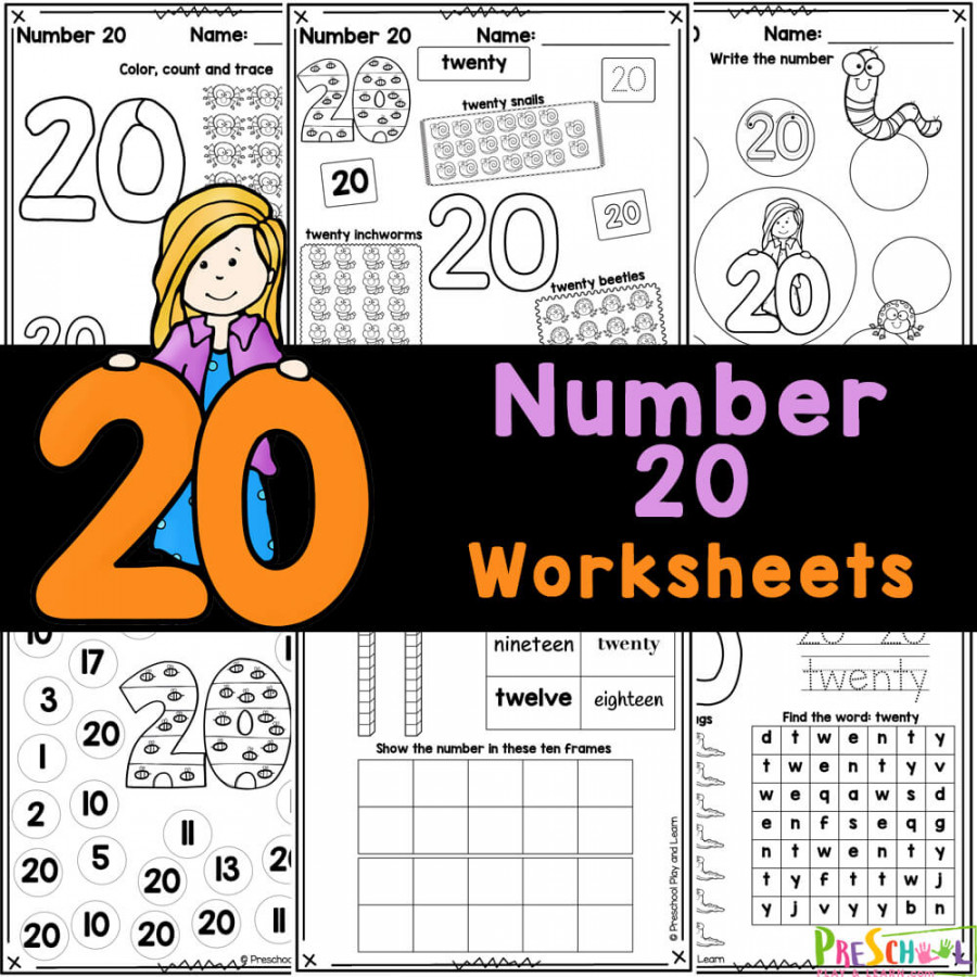 FREE Printable Number  Worksheets for Kids