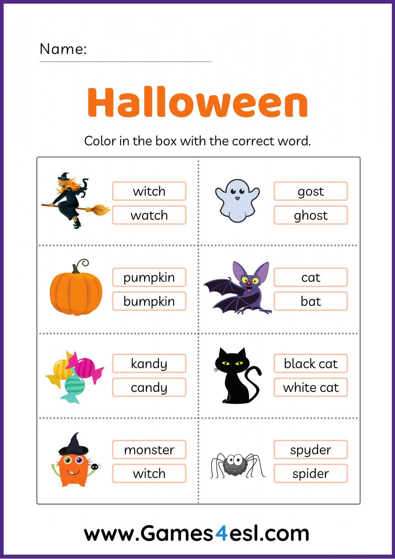 Fun Halloween Worksheets  Halloween worksheets, Halloween