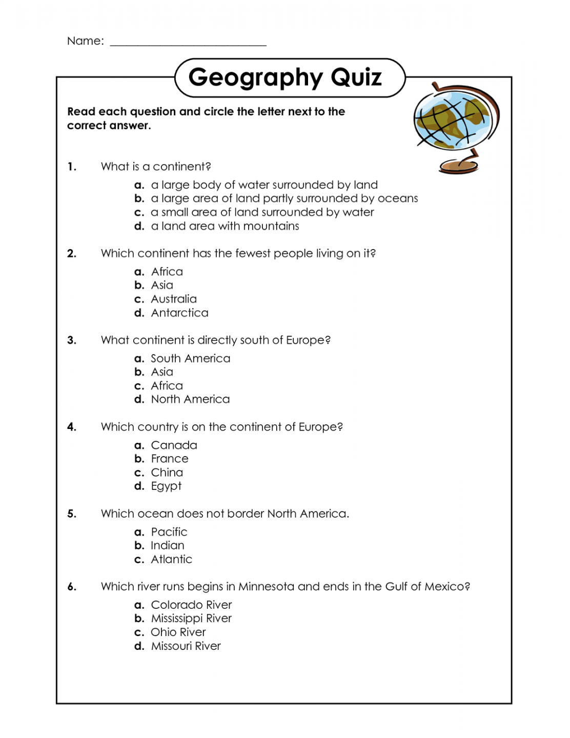 Geography Worksheets Selection  Geography worksheets, Social