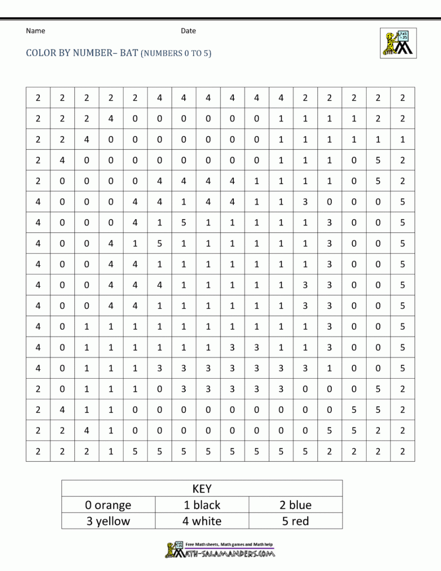 Halloween Color By Number