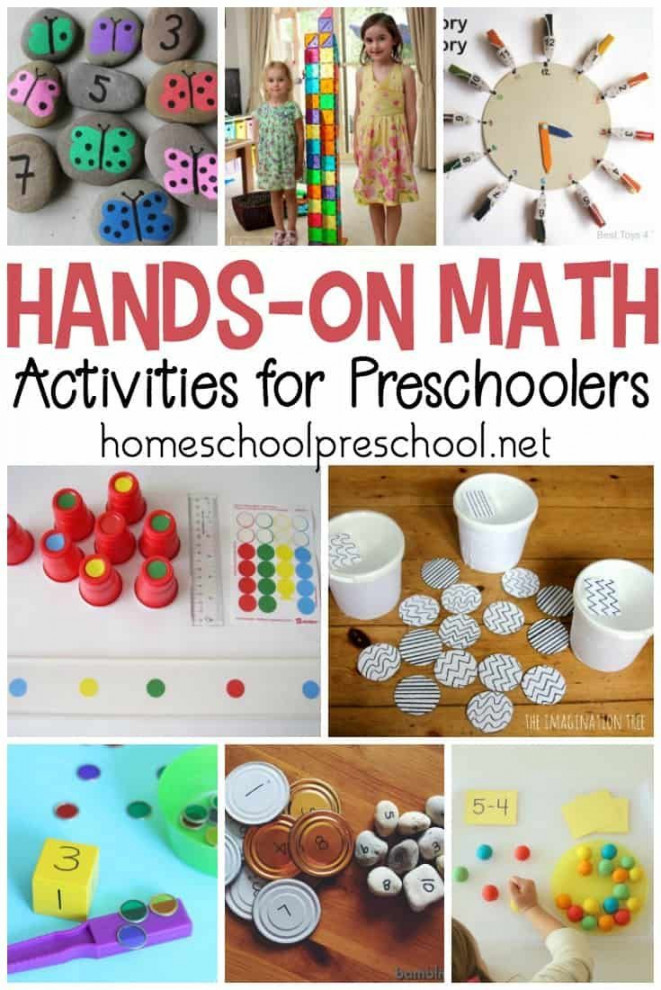 Hands-On Preschool Math Activities  Math activities preschool