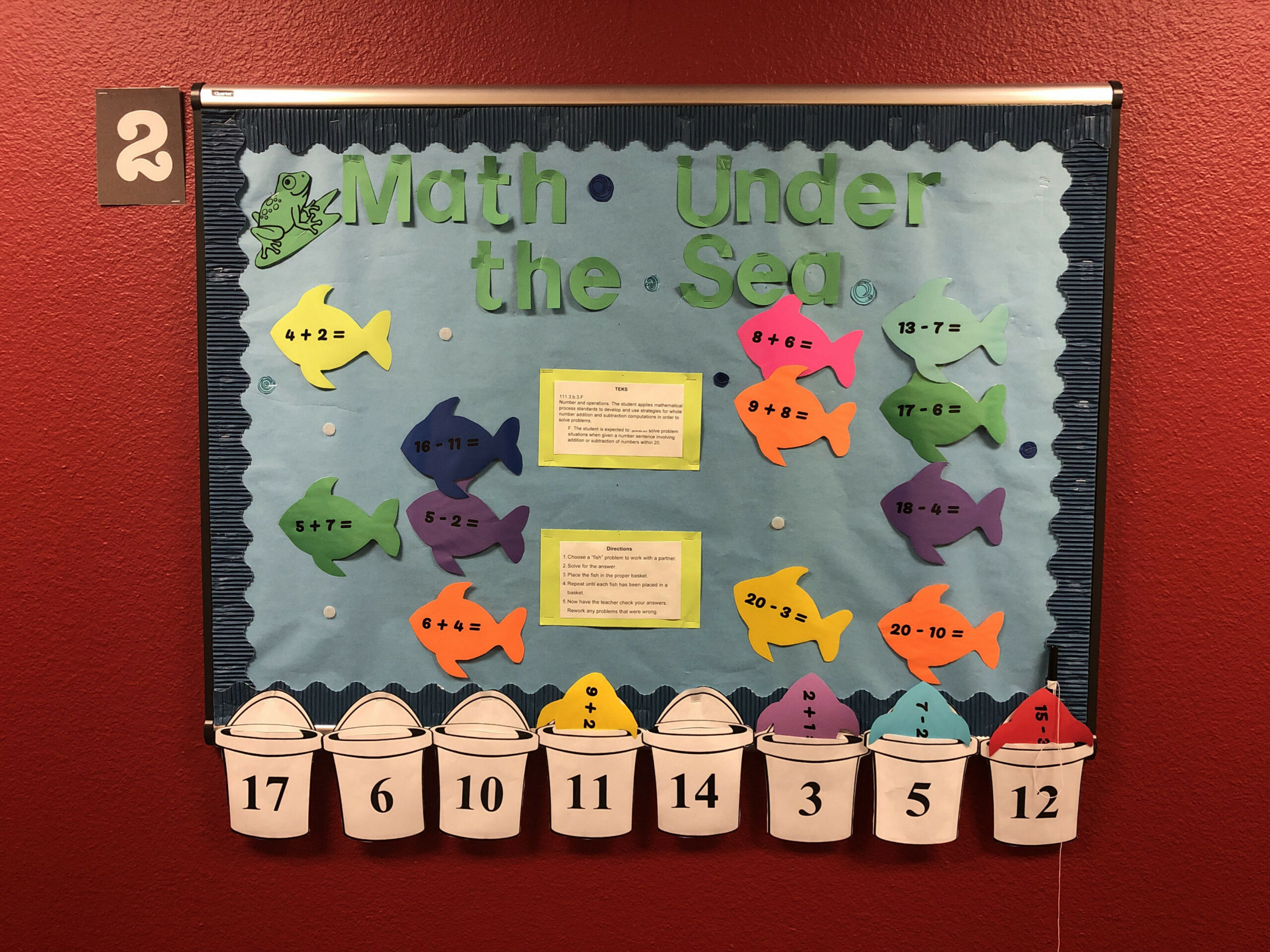 Interactive math bulletin board (TEKS: