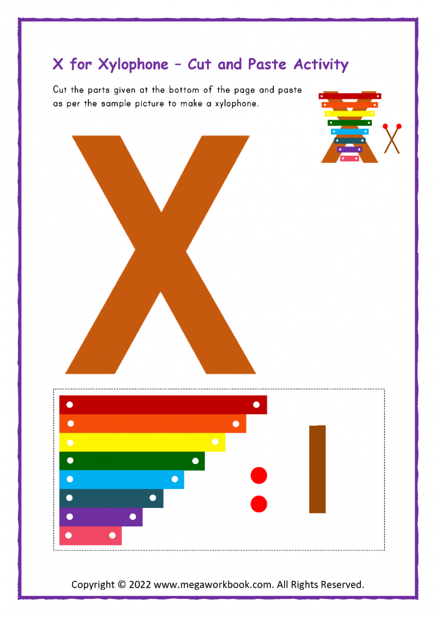 Letter X Activities for Preschool - Letter X Worksheets - Letter X