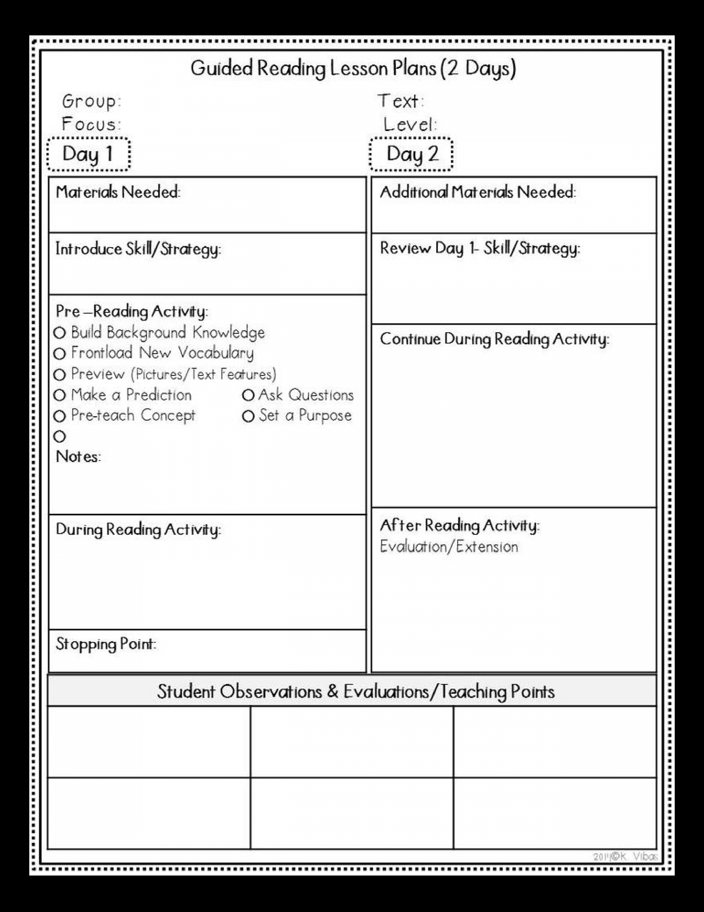 MODULE : Guided Reading Lesson Plan - How to - KNILT