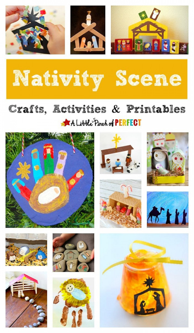 Nativity Scene Crafts, Activities and Printables for Christmas - A