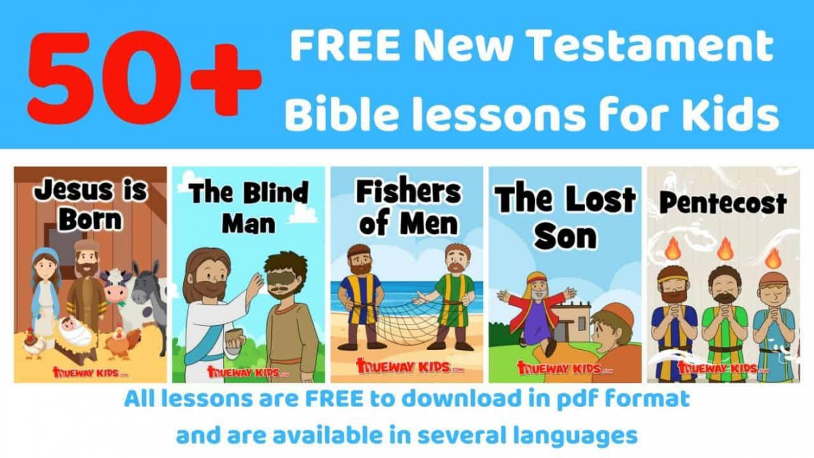 New Testament Bible lessons for Kids - FREE printable - Trueway Kids