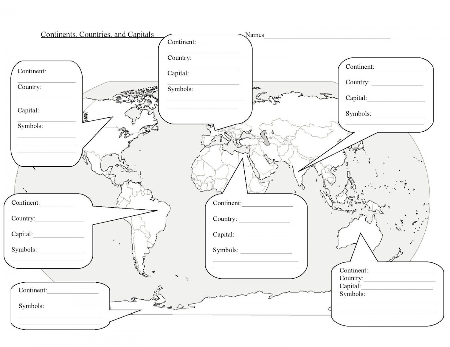 Online (or atlas) geography station idea for middle school or high