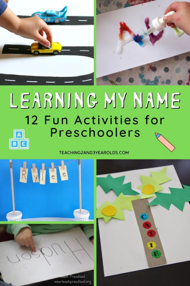 Preschool Name Activities