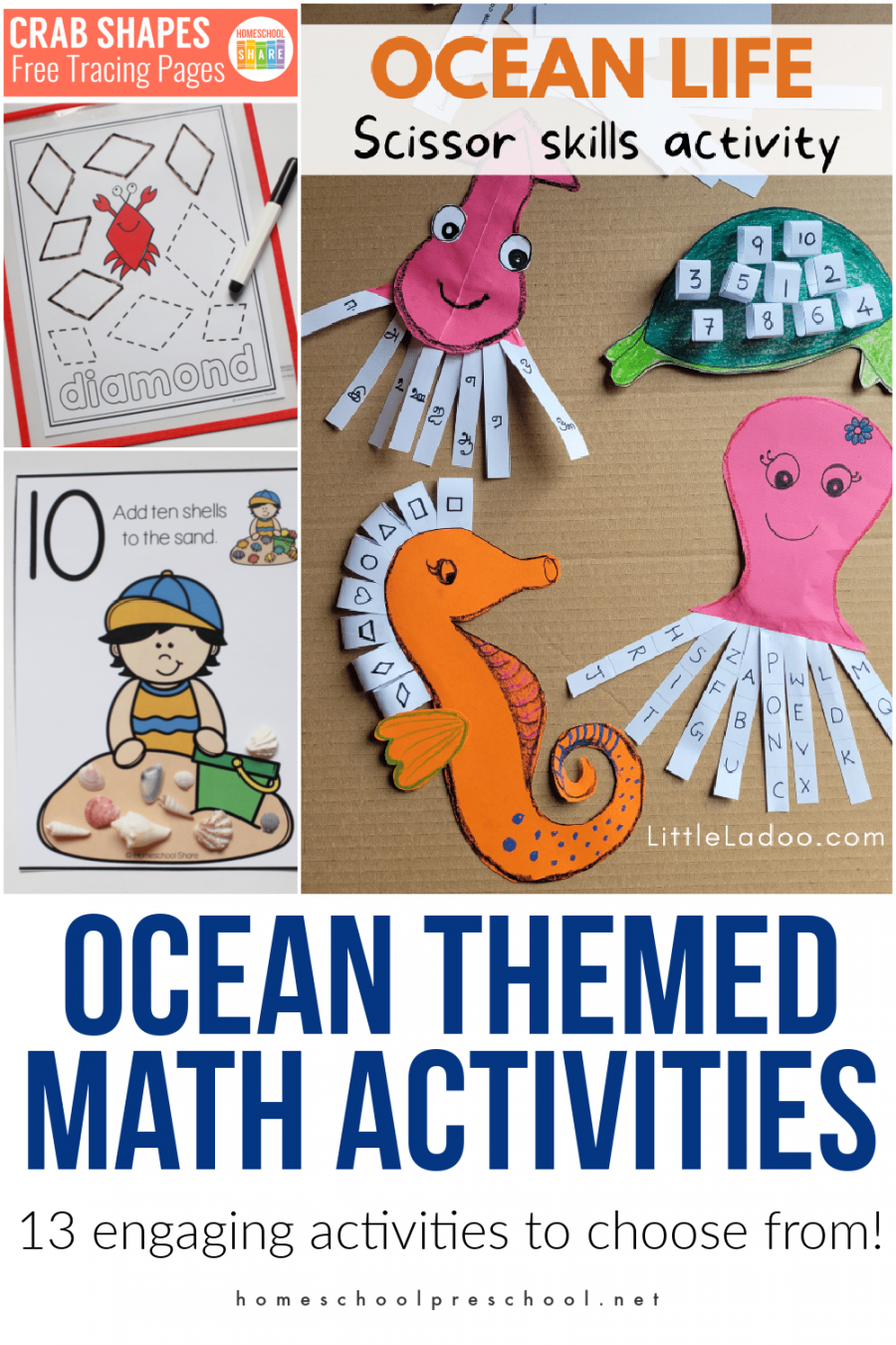 Preschoolers Love These Ocean Themed Math Activities