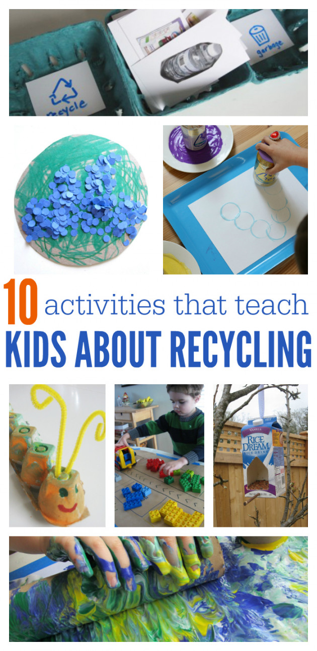 Recycling Activities For Kids - No Time For Flash Cards