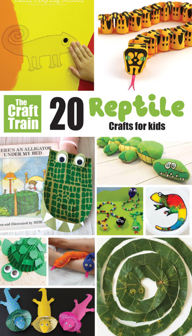 Reptile crafts for kids - The Craft Train