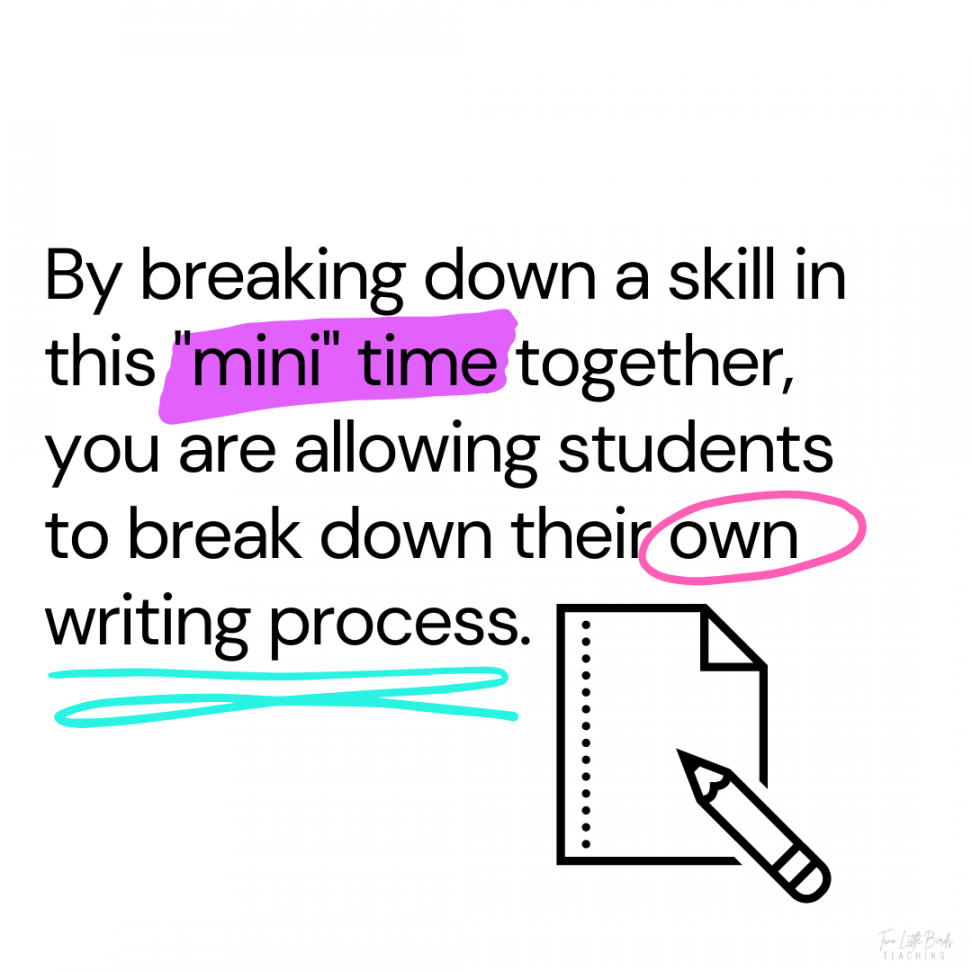 Writing Workshop Mini-Lessons: How to Keep the Mini-Lesson Mini